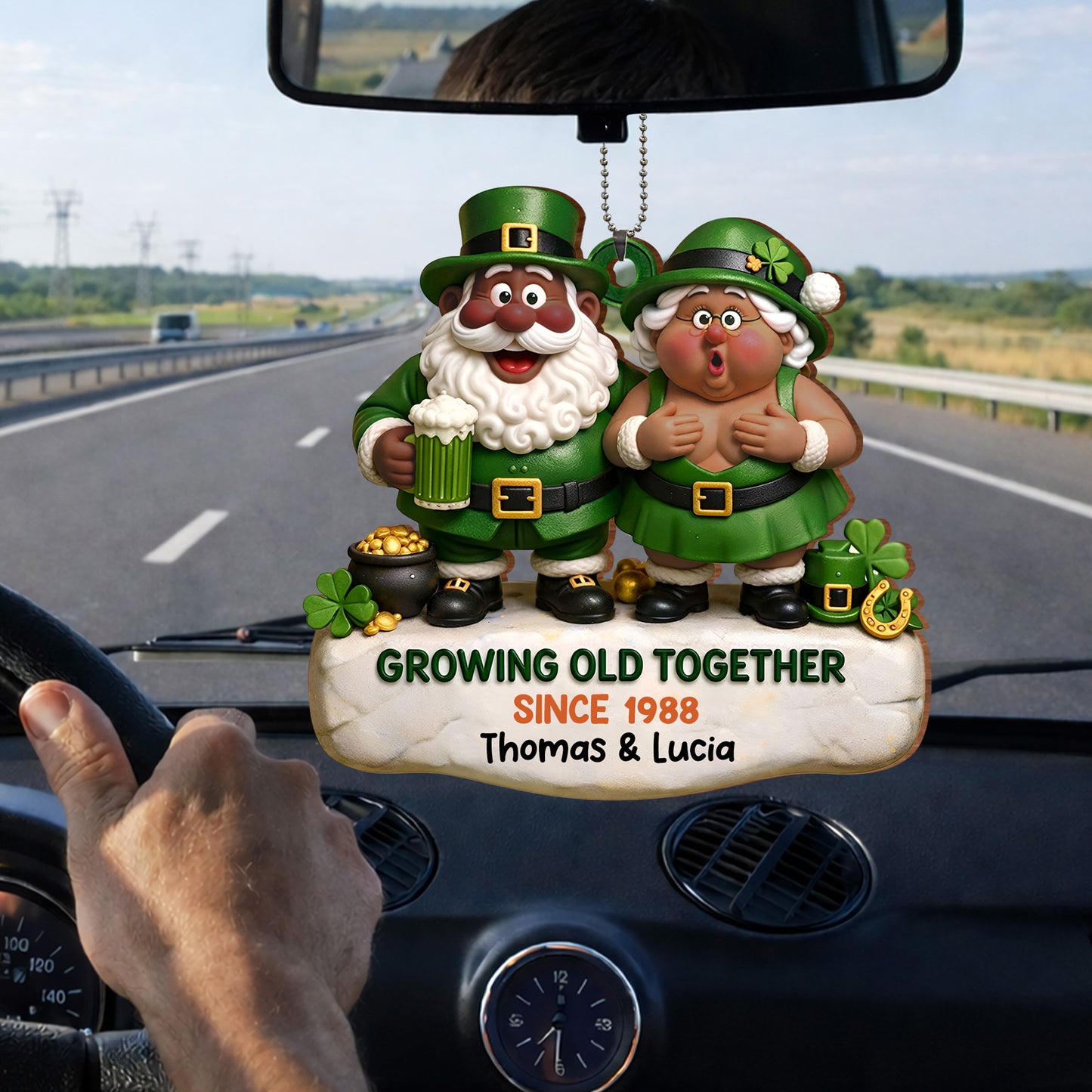 Growing Old Together Leprechaun Couple And Pot Of Gold
