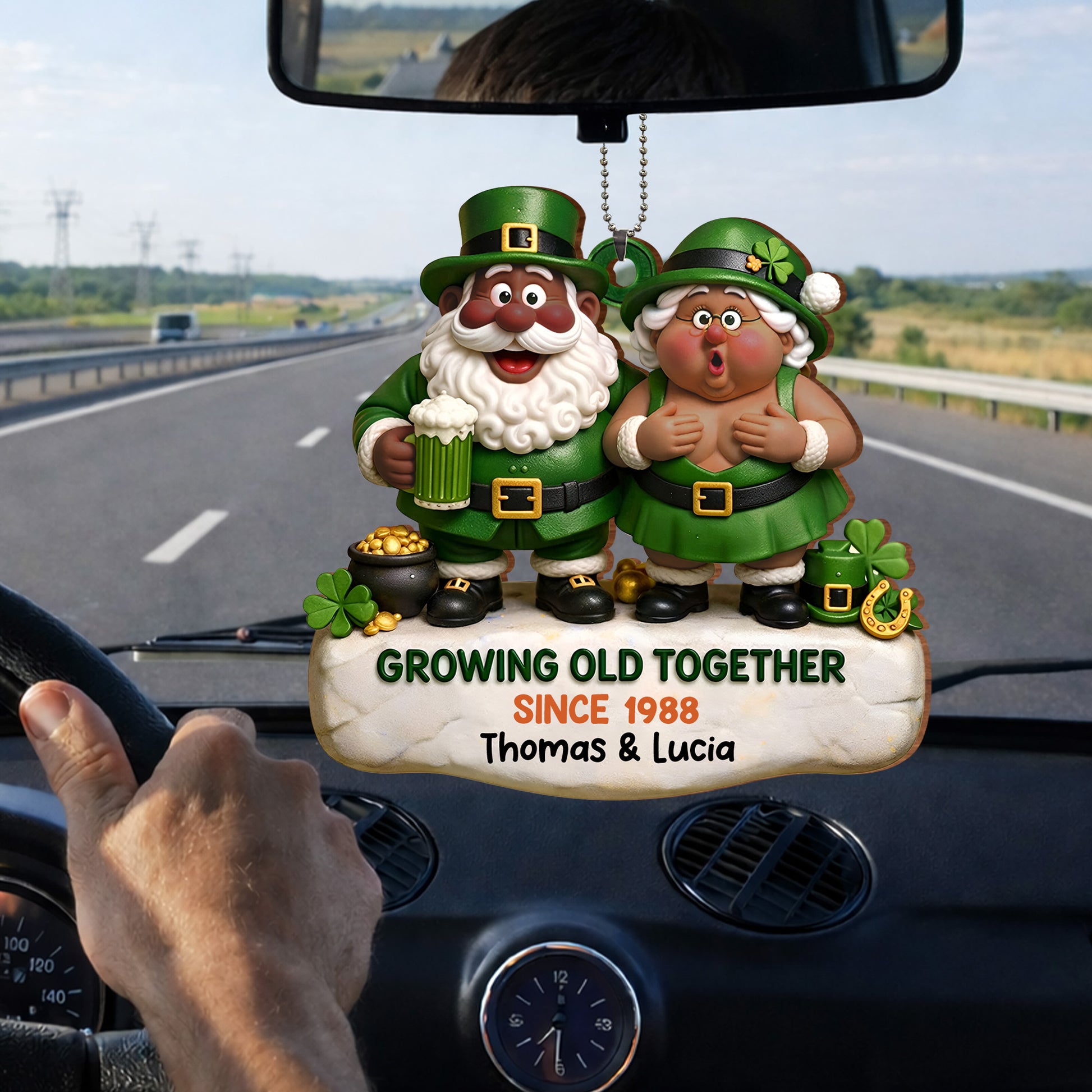 Growing Old Together Leprechaun Couple And Pot Of Gold