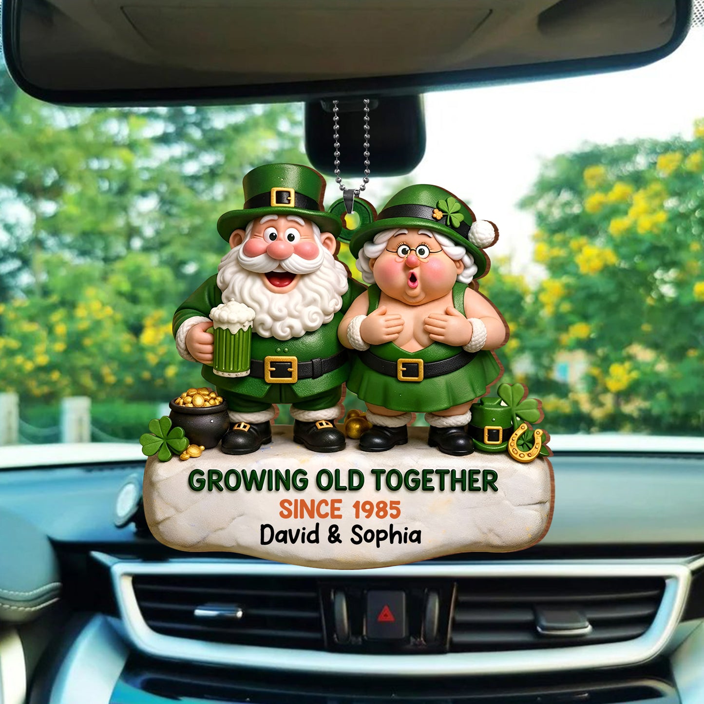 Growing Old Together Leprechaun Couple And Pot Of Gold