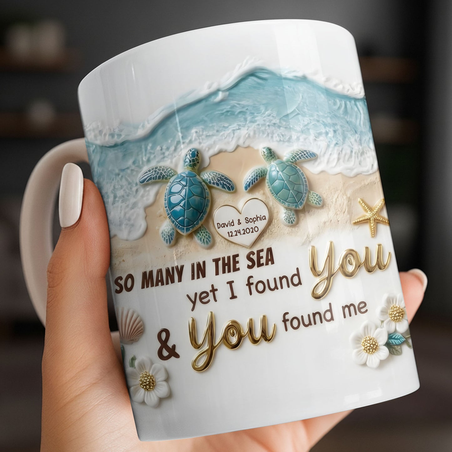 So Many In The Sea Yet I Found You Sea Turtles Heart Beach