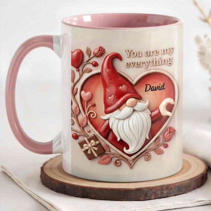 You Are My Everything Romantic Gnome With Hearts And Roses