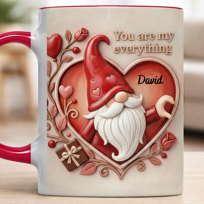 You Are My Everything Romantic Gnome With Hearts And Roses