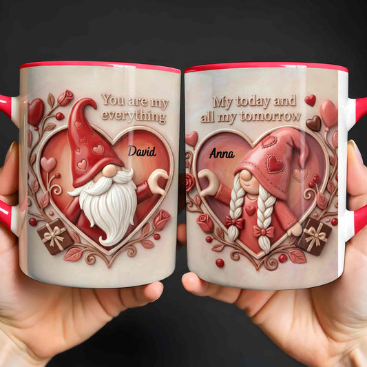 You Are My Everything Romantic Gnome With Hearts And Roses