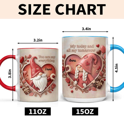 You Are My Everything Romantic Gnome With Hearts And Roses