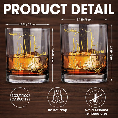 Boobs And Whiskey Make Everything Better Artistic Female Body Design- Personalized Custom Whiskey Glass - CPL1404_RWG