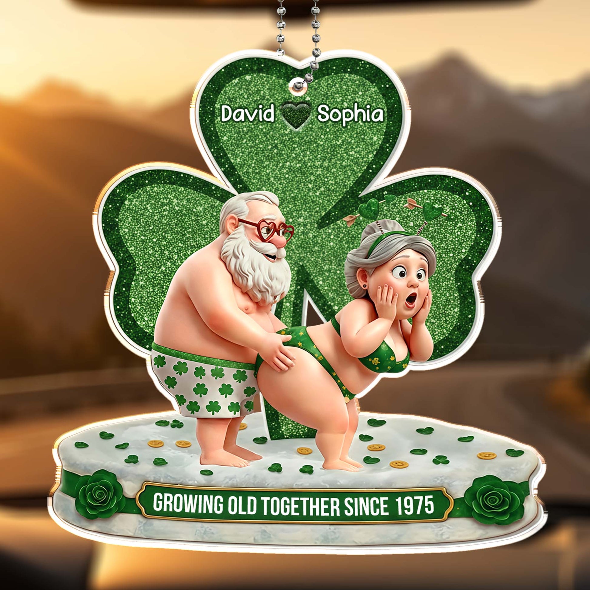 Growing Old Together Since Funny Shamrock Couple