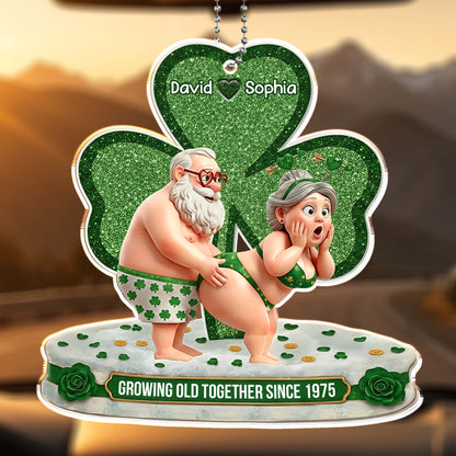 Growing Old Together Since Funny Shamrock Couple