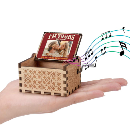 I'm Yours No Returns Or Refunds Distressed Wood Photo Frame