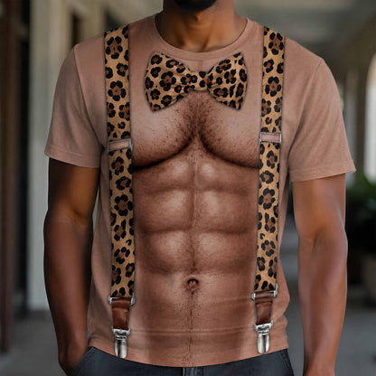 Ready For The Beach Leopard Bikini And Muscle Body Design - Personalized Custom Unisex All-Over Printed T-Shirt - CPL1671_3T