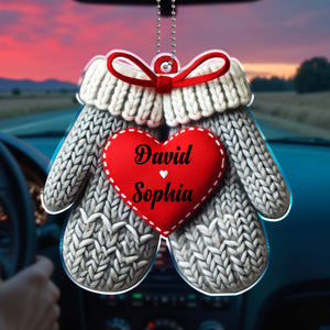Warming Hearts One Ride At A Time Mittens Ornament