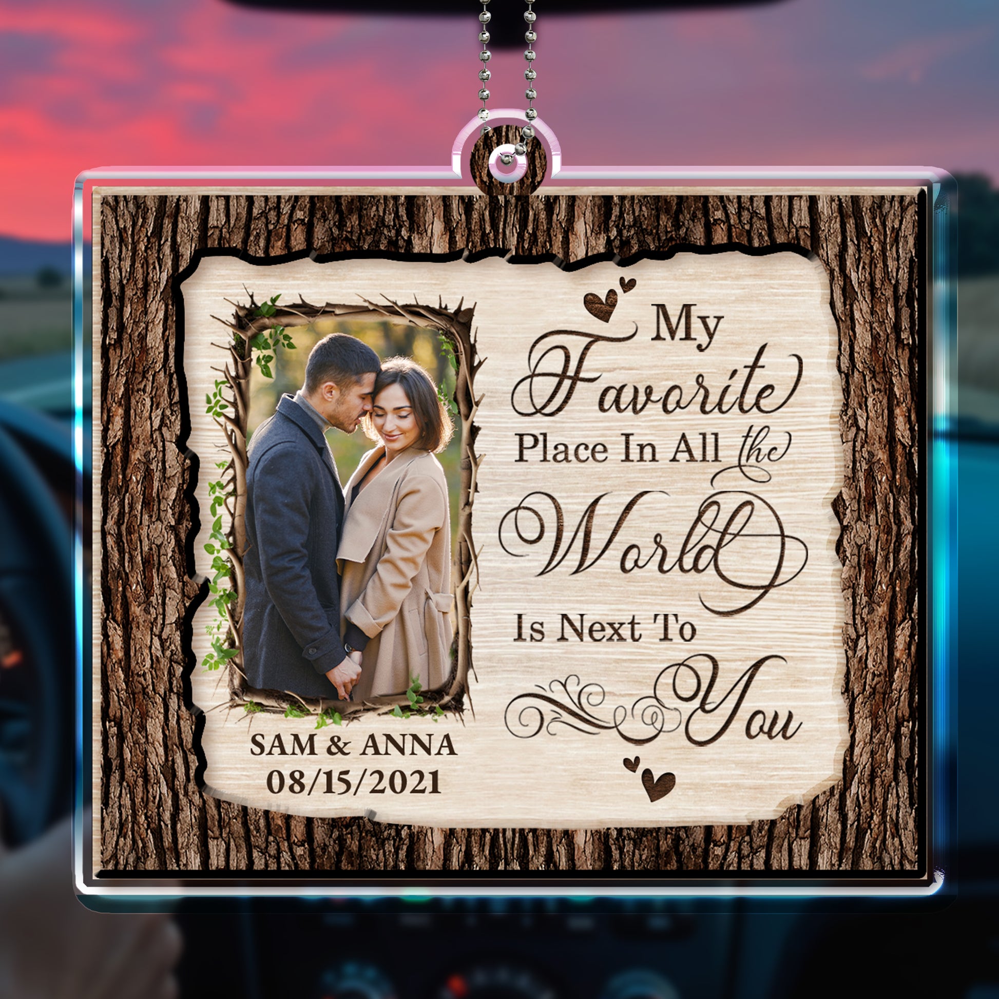 Favorite Place World Next To You Couple Photo