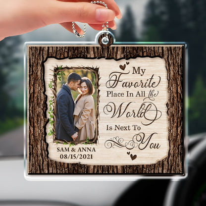 Favorite Place World Next To You Couple Photo