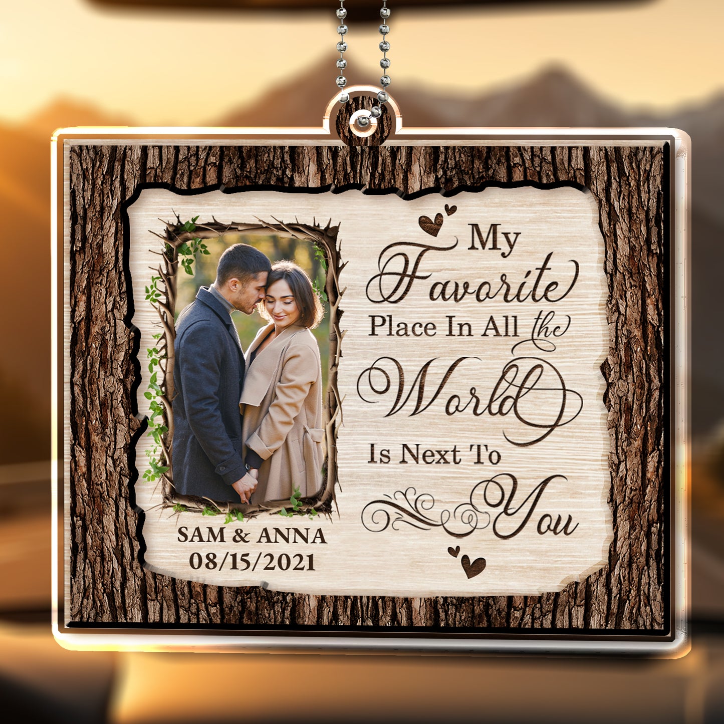 Favorite Place World Next To You Couple Photo