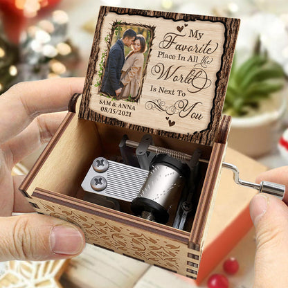 My Favorite Place Is Next To You With Hearts And Vines Design