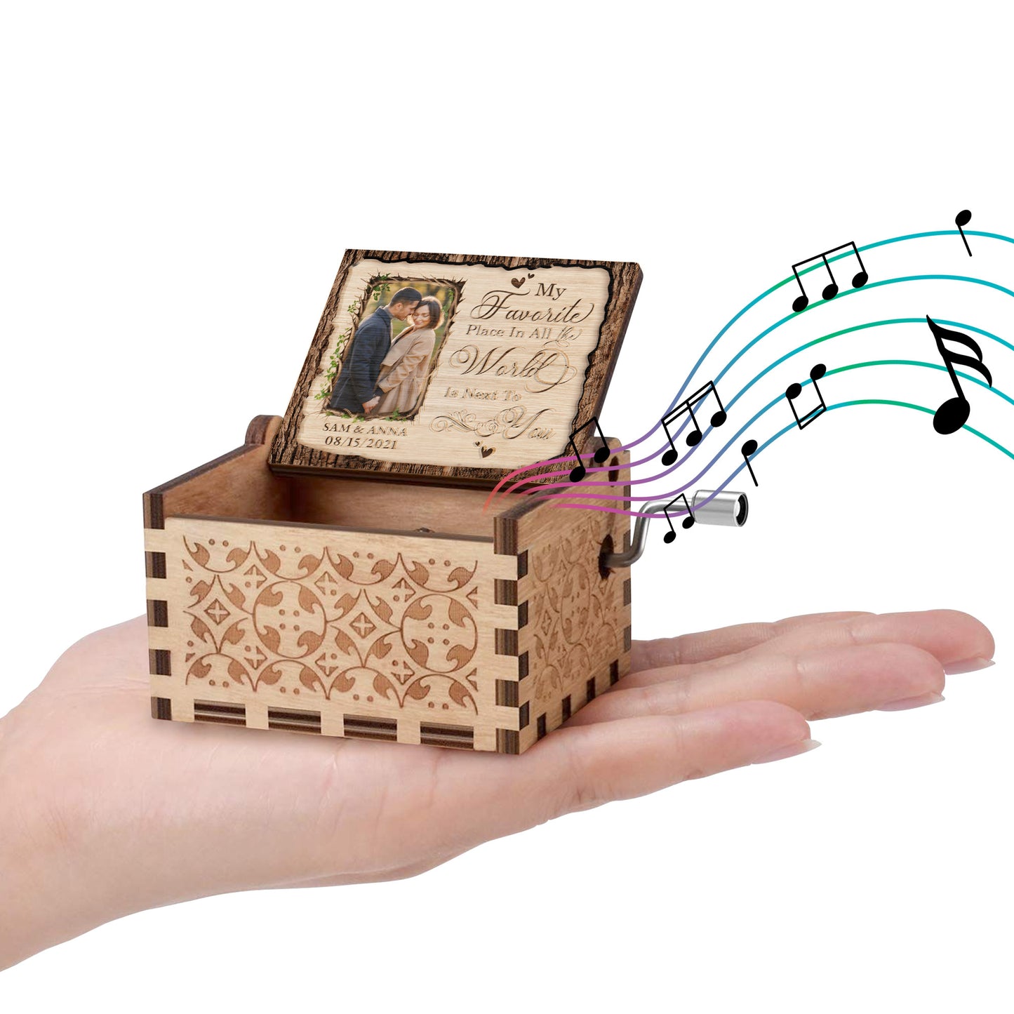 My Favorite Place Is Next To You With Hearts And Vines Design