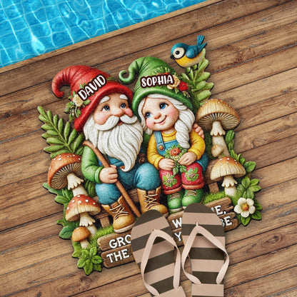 Grow The Way You Want Featuring Gnomes And Flowers