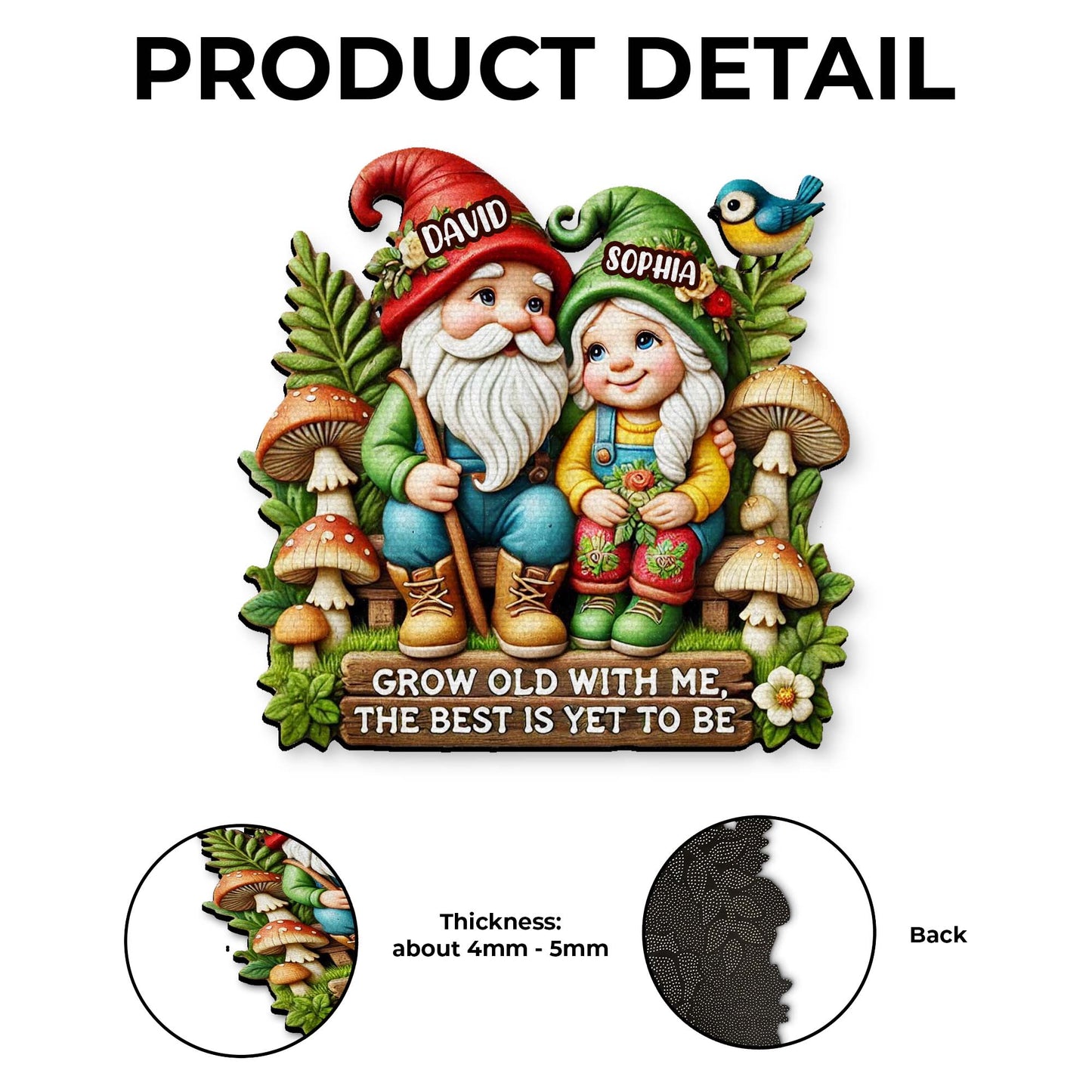 Grow The Way You Want Featuring Gnomes And Flowers