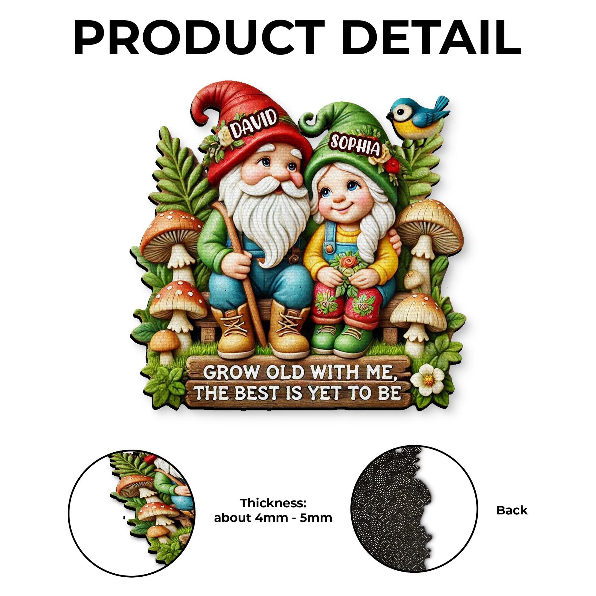 Grow The Way You Want Featuring Gnomes And Flowers