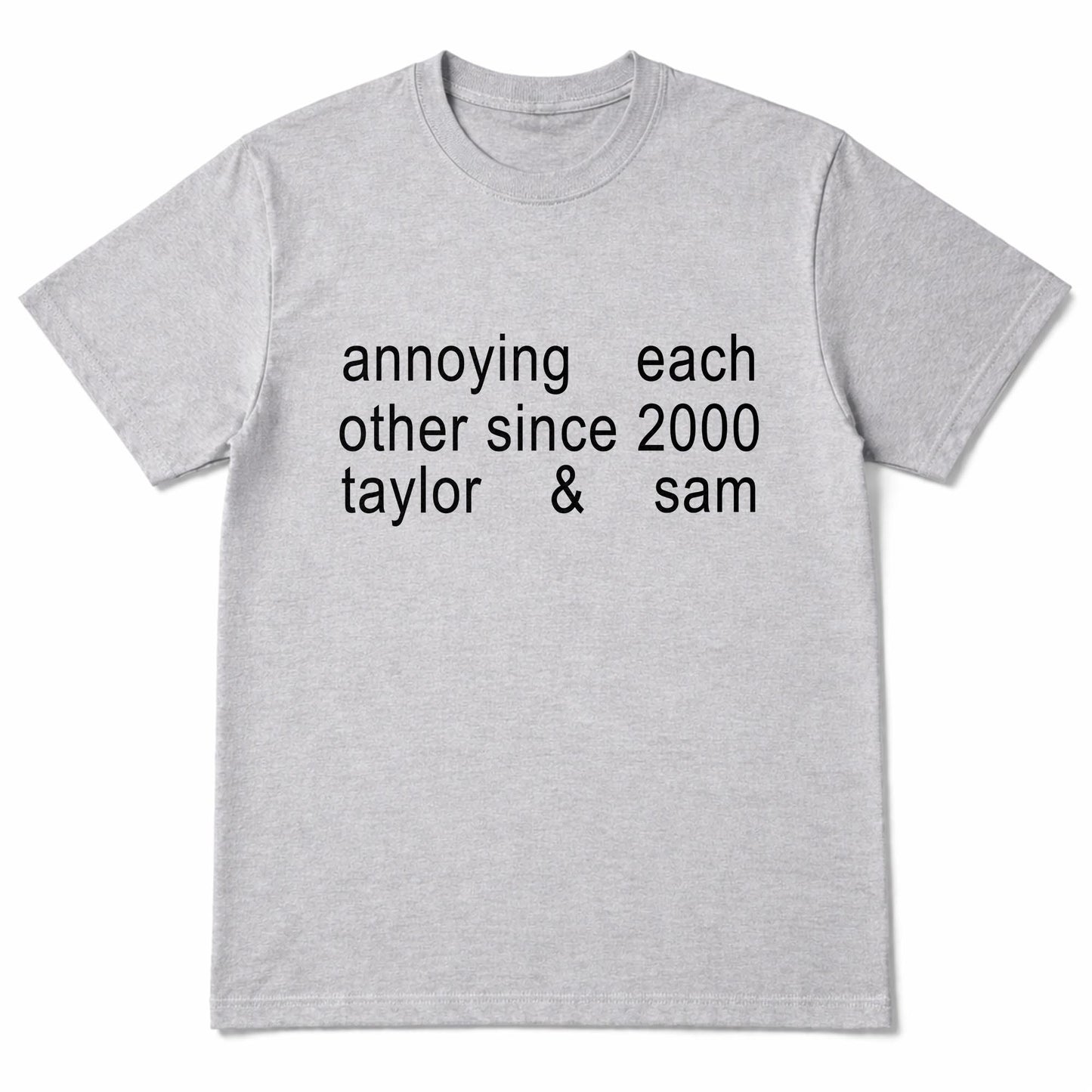 Annoying Each Other Since Personalized Couple T-shirt With Custom Characters - Personalized Custom Unisex T-shirt, Hoodie - CPL1901_WBAS