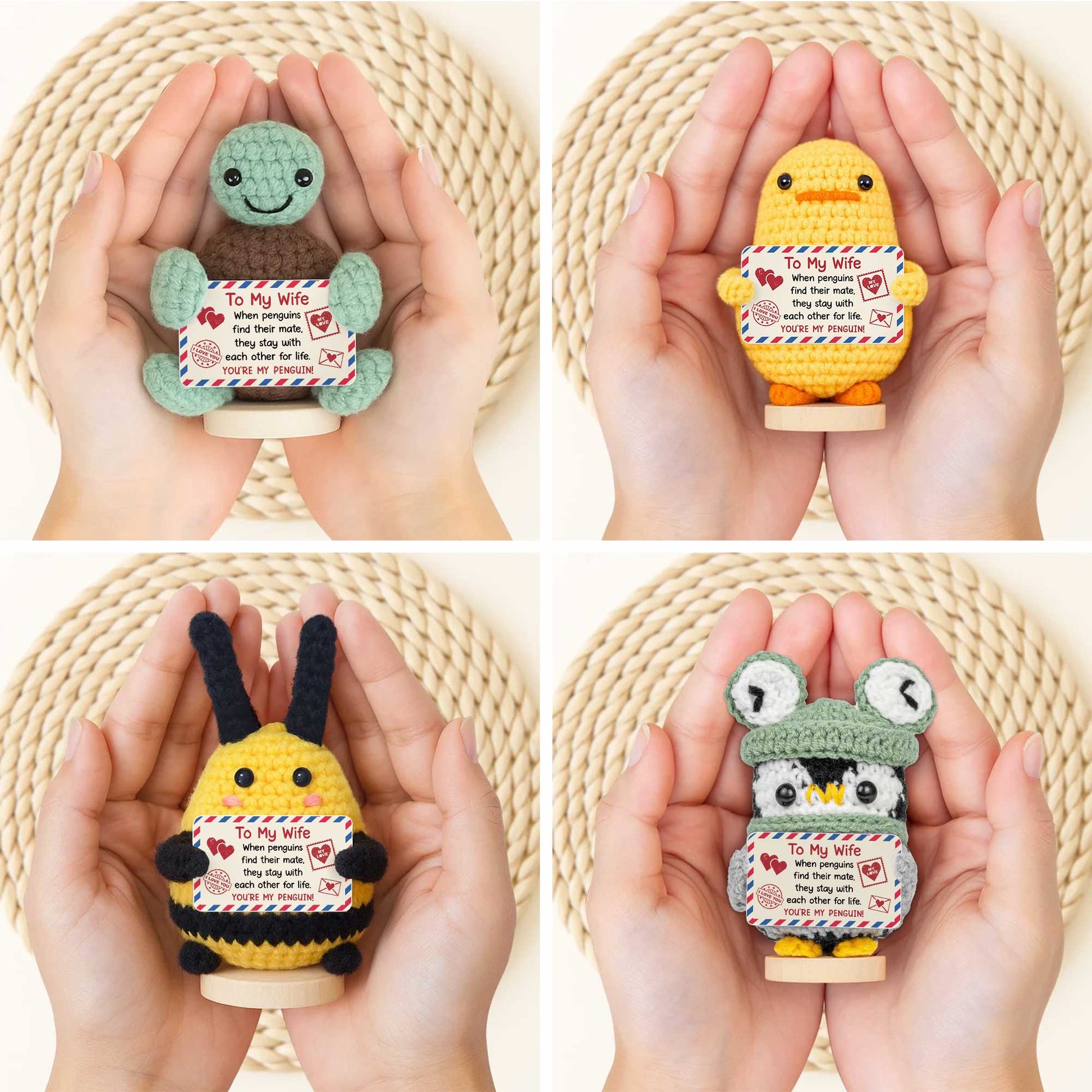 You're My Penguin, Crochet Penguin And Sunflower