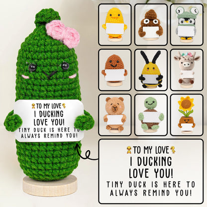 To My Love, I Ducking Love You With Duck And Sunflower