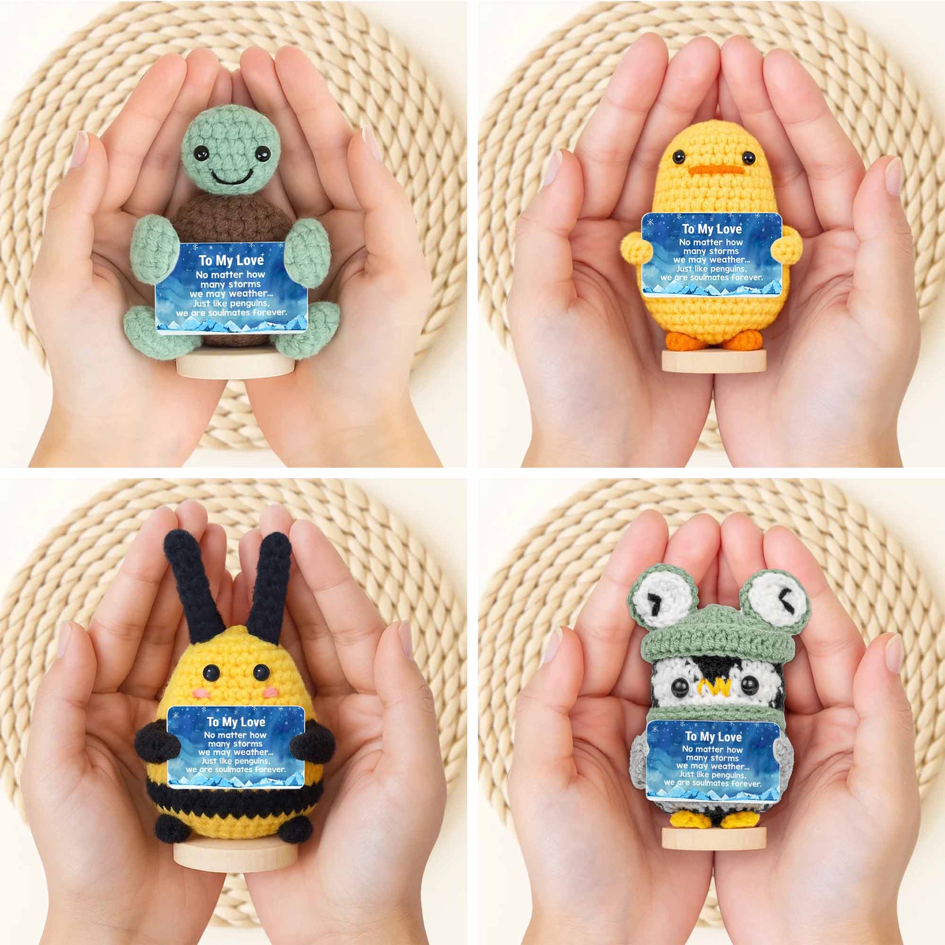 To My Love, Soulmates Forever Crochet Dolls