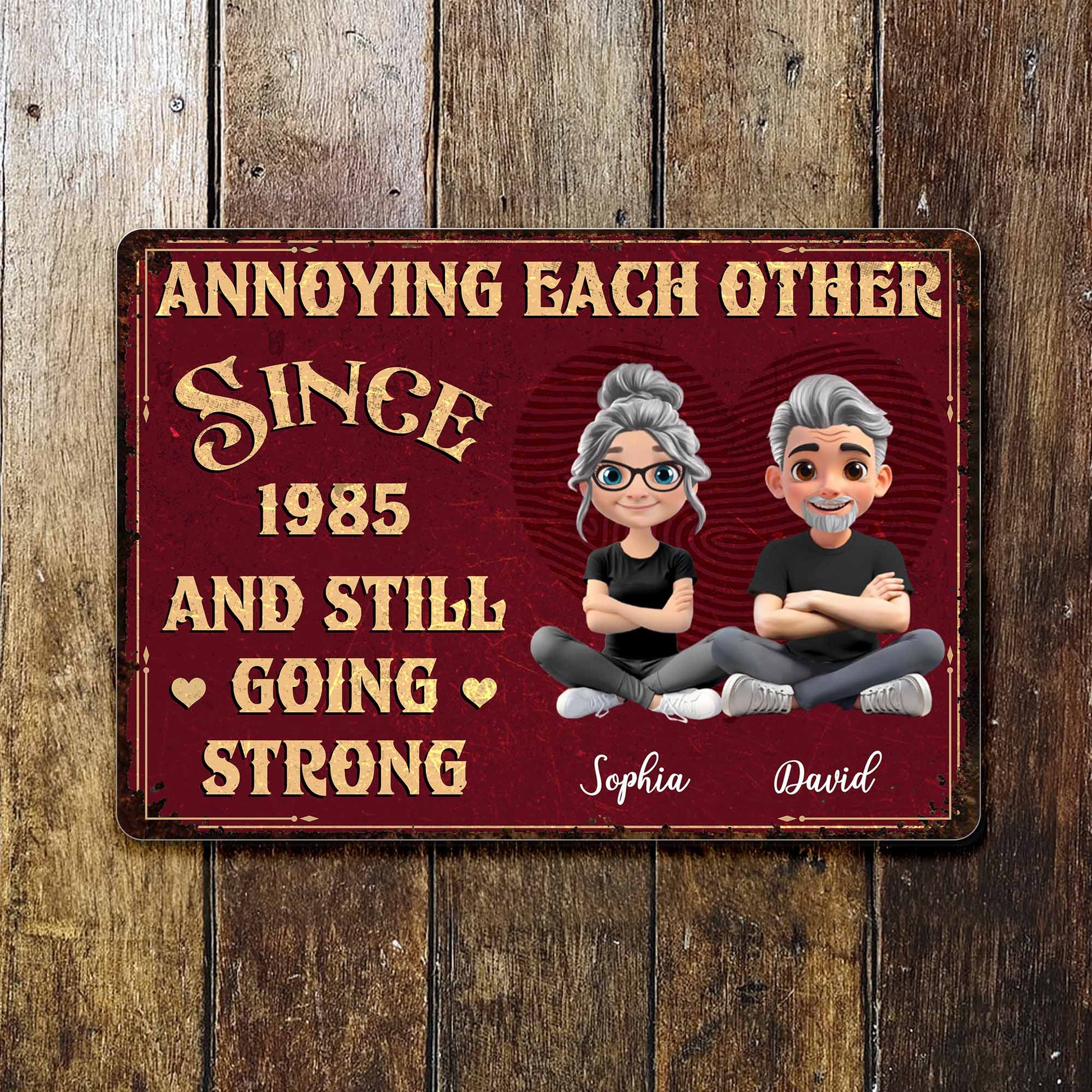 Annoying Each Other Since [Year], Heart and Couple