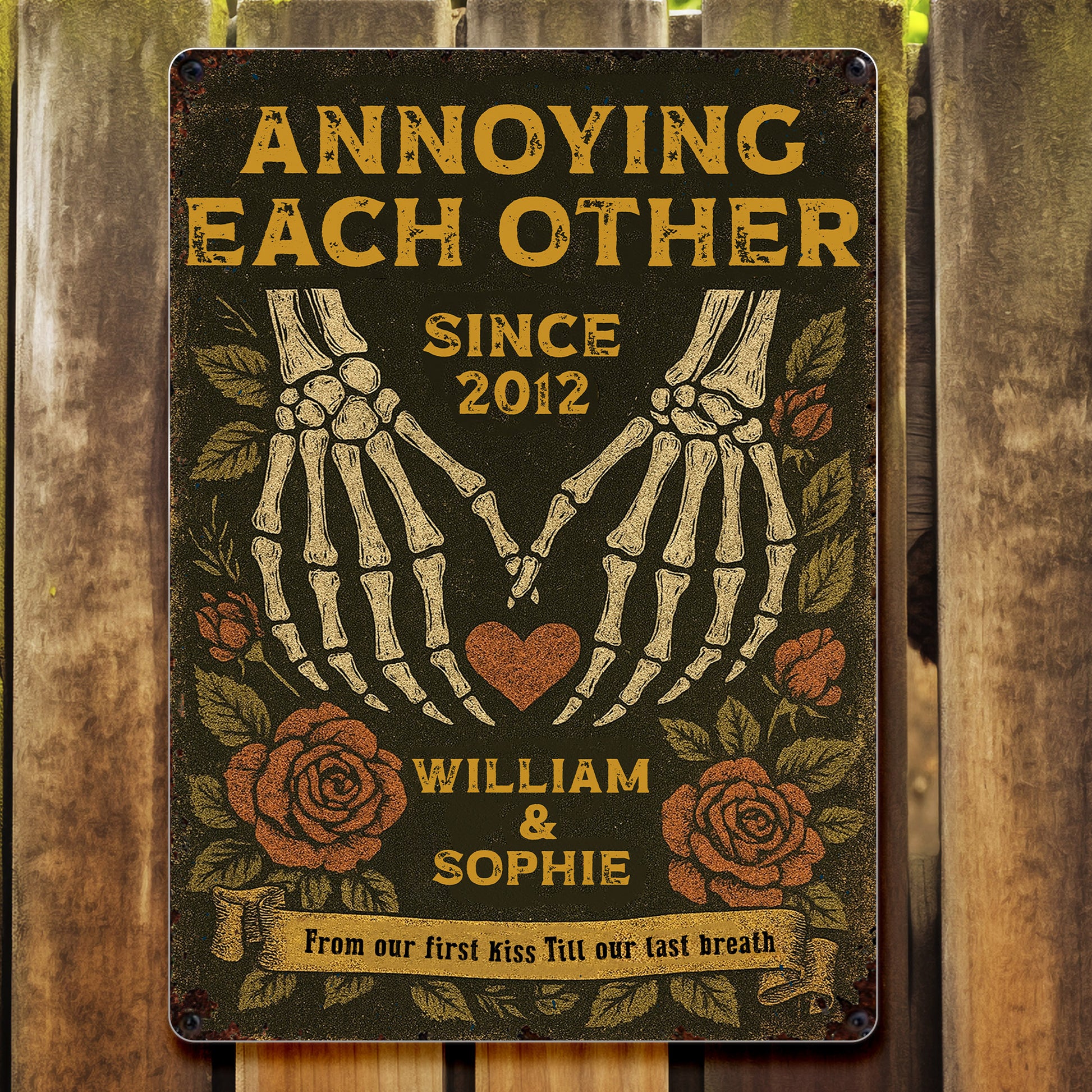 Annoying Each Other Since, Skeleton Hands and Roses