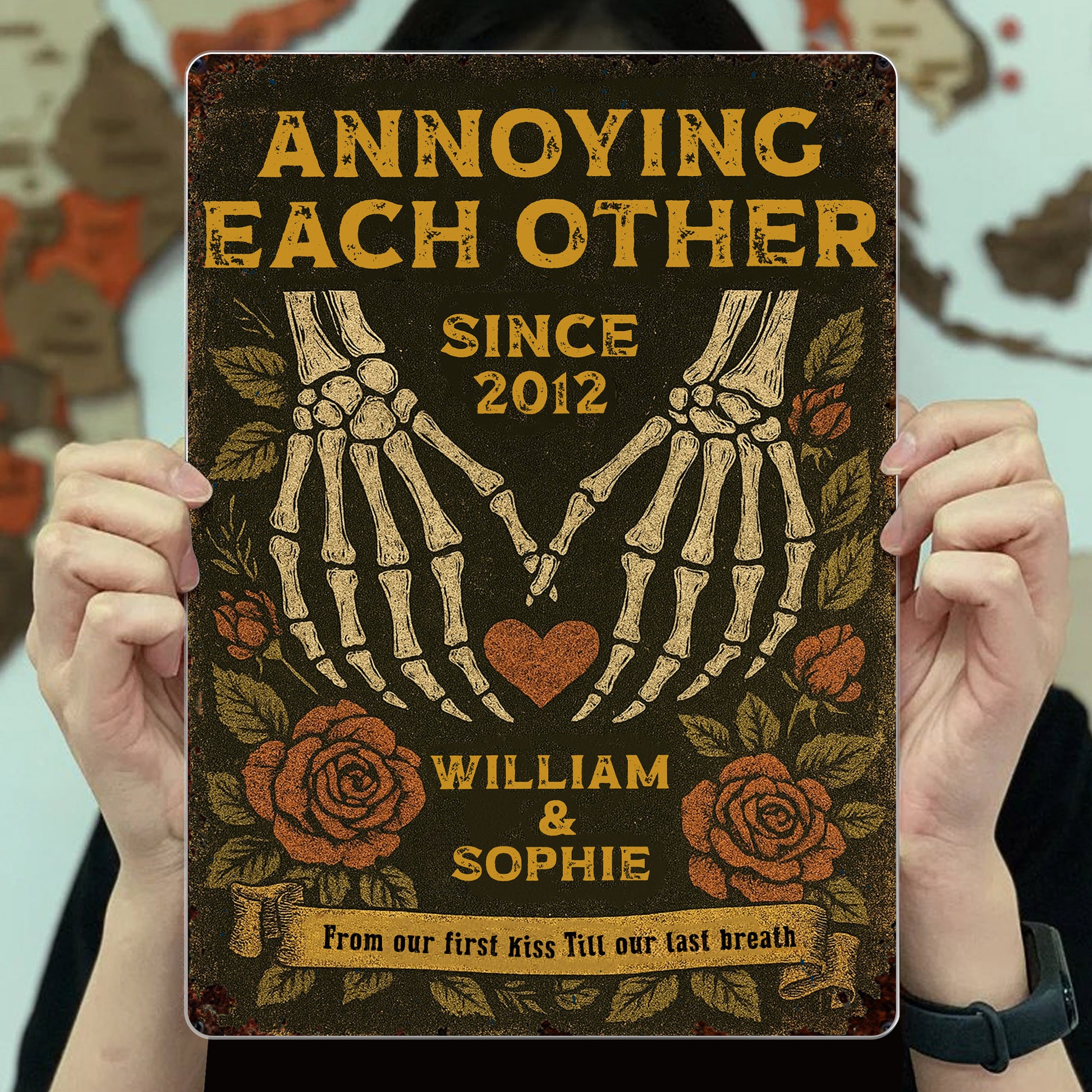 Annoying Each Other Since, Skeleton Hands and Roses