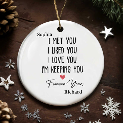 I Met You I Liked You I Love You I'm Keeping You, Forever Yours