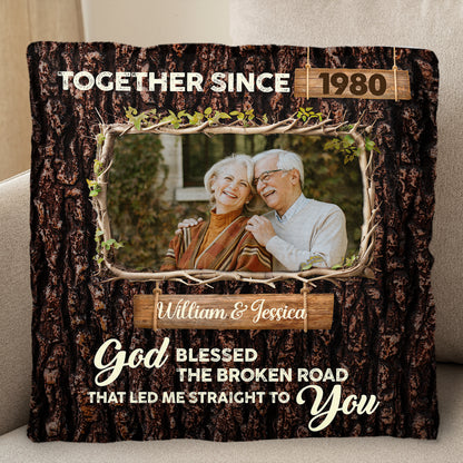 God Blessed The Broken Road, Tree and Wood Texture Design