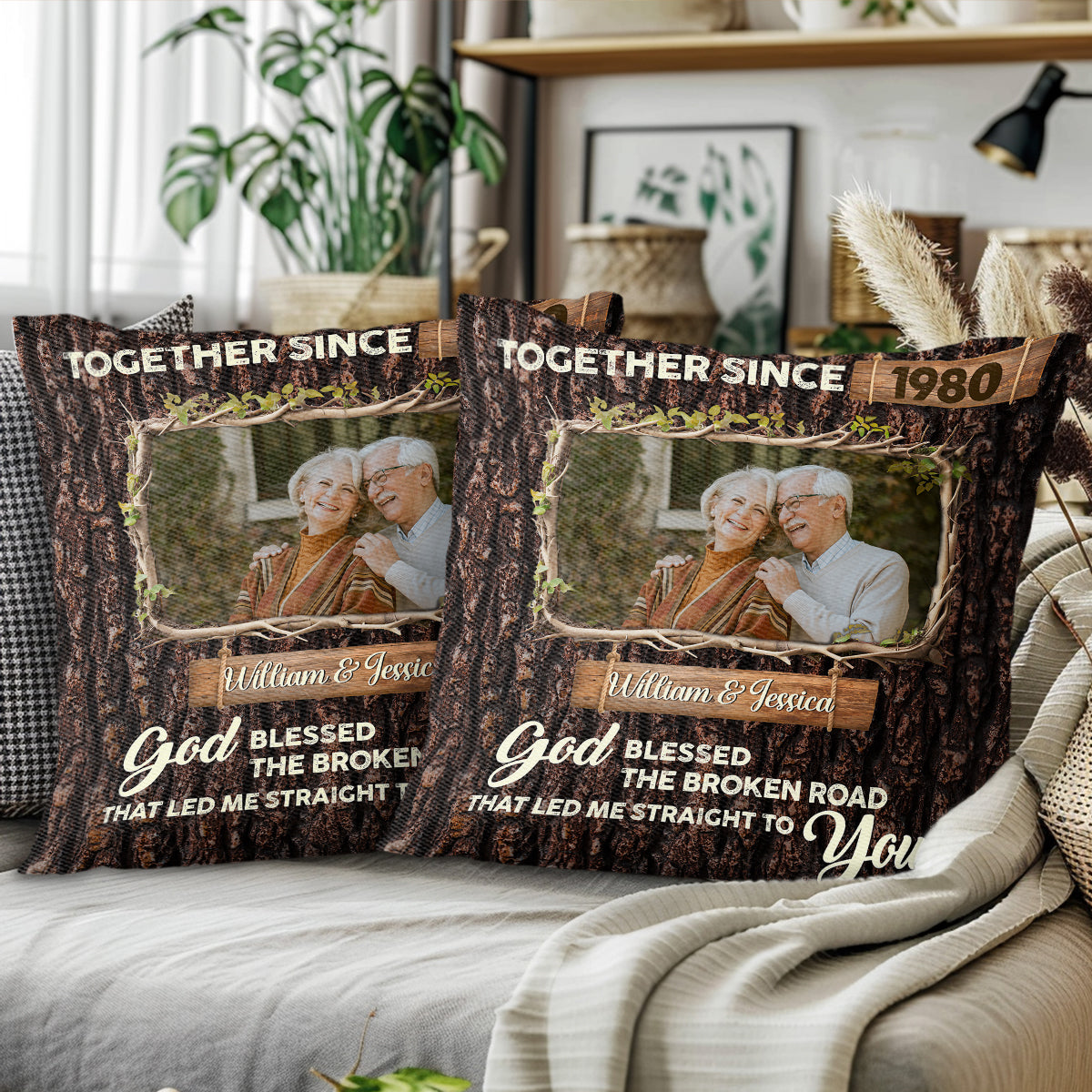 God Blessed The Broken Road, Tree and Wood Texture Design