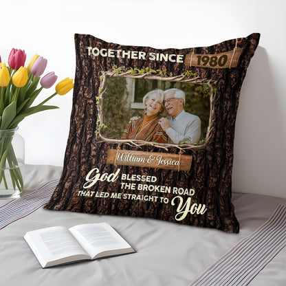 God Blessed The Broken Road, Tree and Wood Texture Design