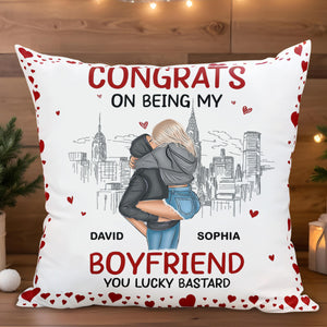 Congrats On Being My Boyfriend, Cityscape and Hearts Design