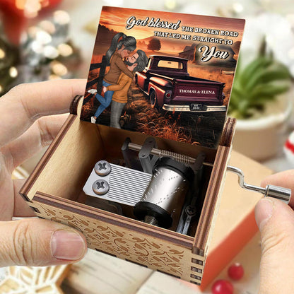 God Blessed The Broken Road That Led Me Straight To You, Vintage Truck Design