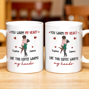 Warm My Heart Coffee Warms My Hands Mug