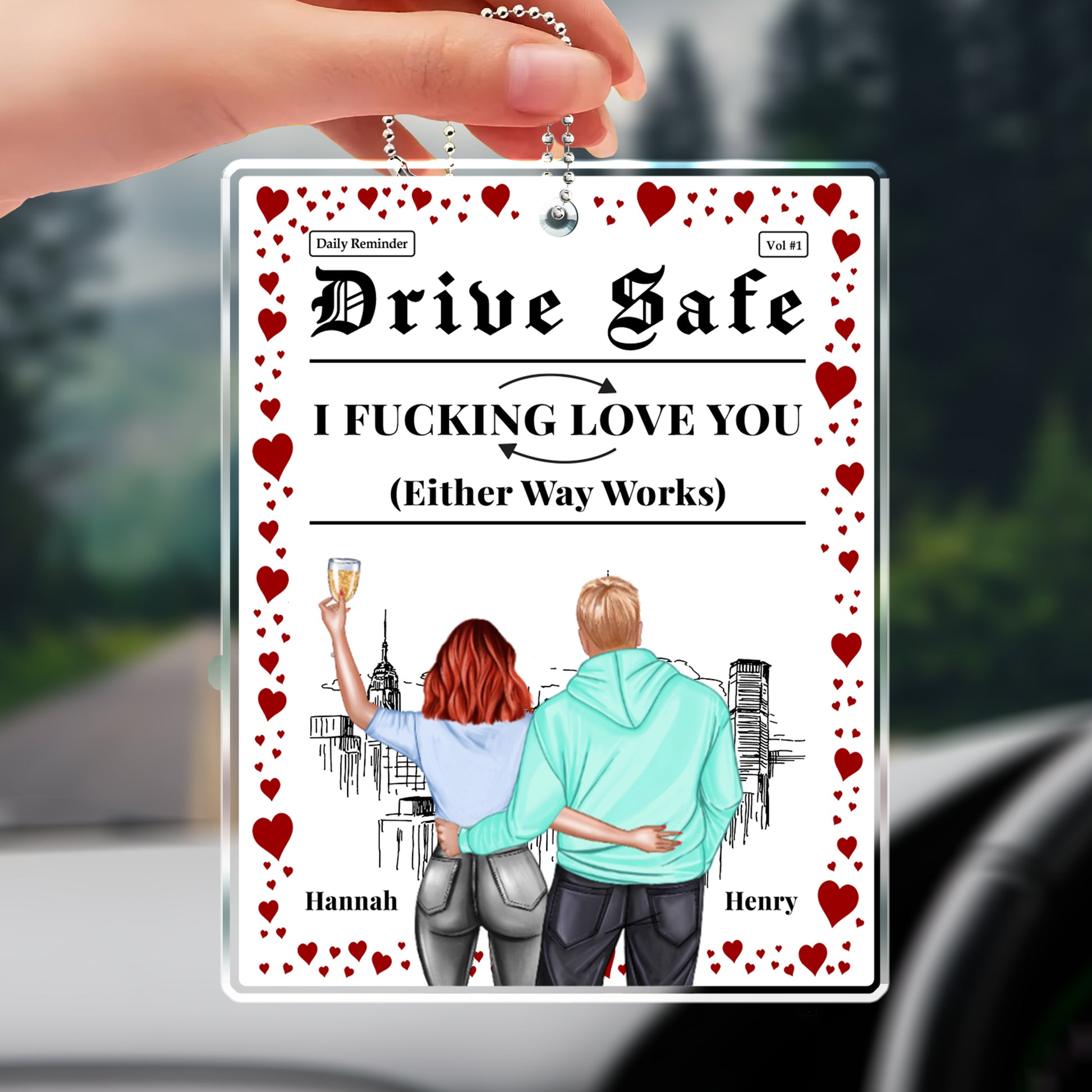 Drive Safe I Effing Love You Romantic Couple Design