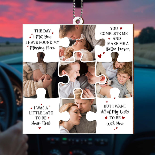 Found My Missing Piece, Puzzle Heart Themed Custom Ornament