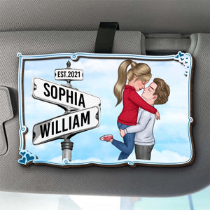 Together Forever Love Street Signs Visor Clip