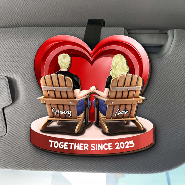 Together Since [Year] Holding Hands Heart Design