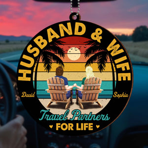 Husband And Wife Travel Partners For Life Ornament
