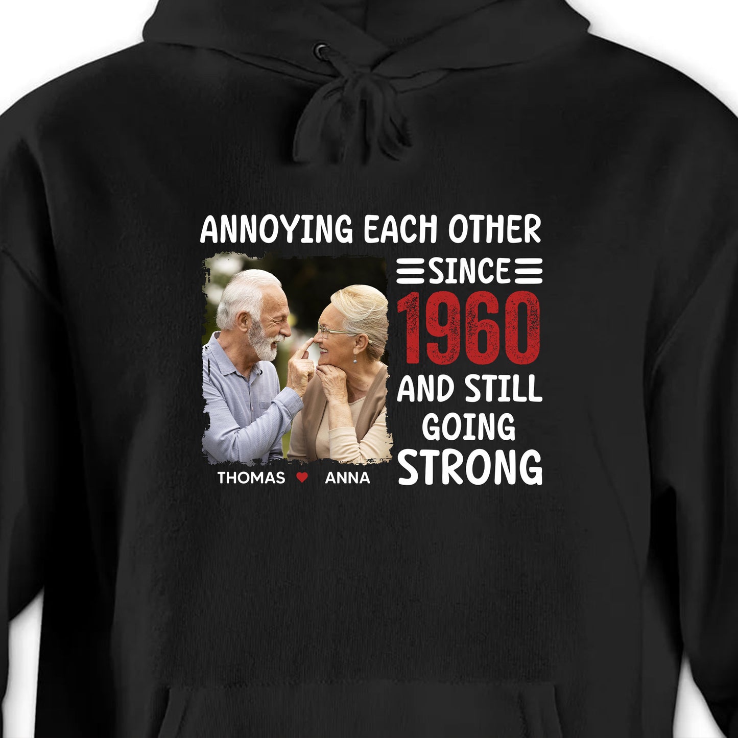 Annoying Each Other Since 1960 And Still Going Strong, Elderly Couple and Heart