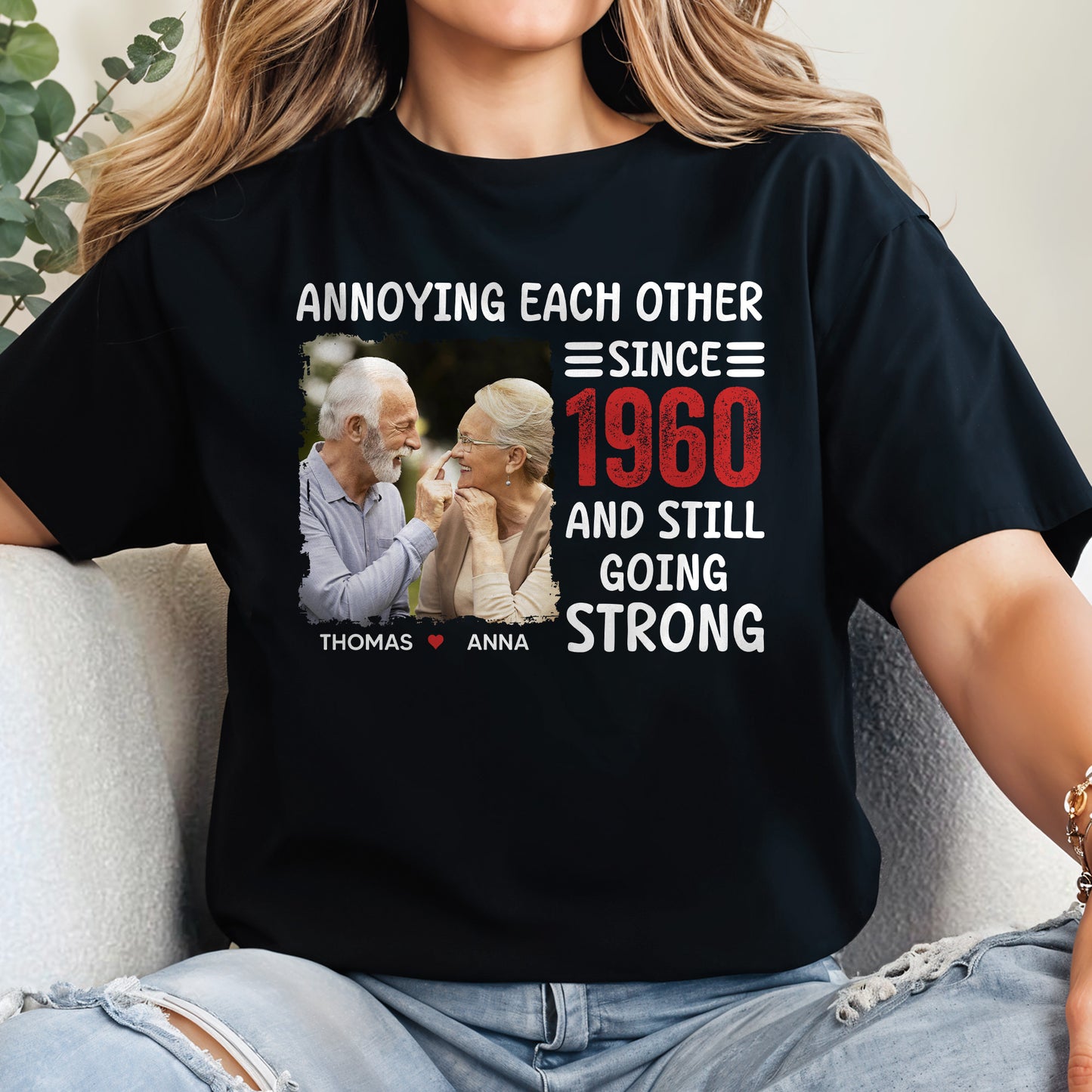 Annoying Each Other Since 1960 And Still Going Strong, Elderly Couple and Heart