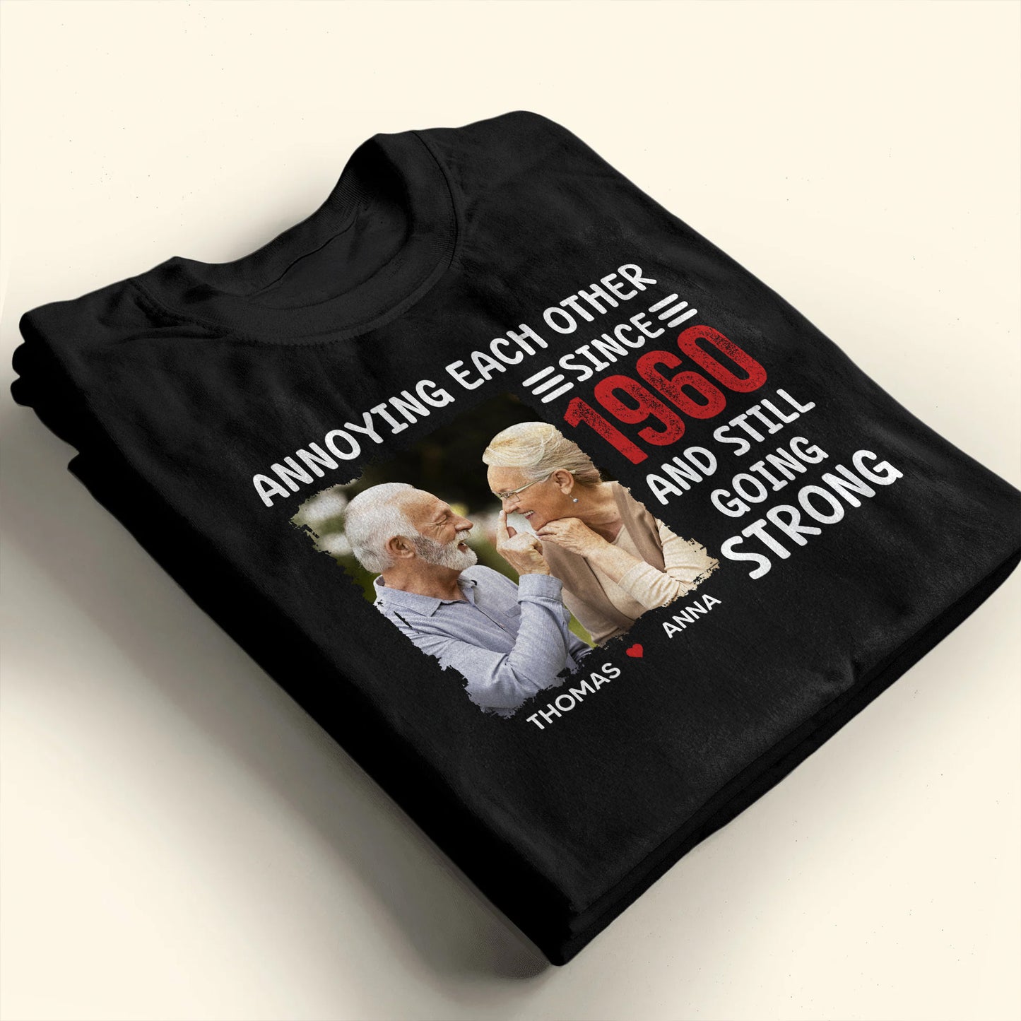 Annoying Each Other Since 1960 And Still Going Strong, Elderly Couple and Heart