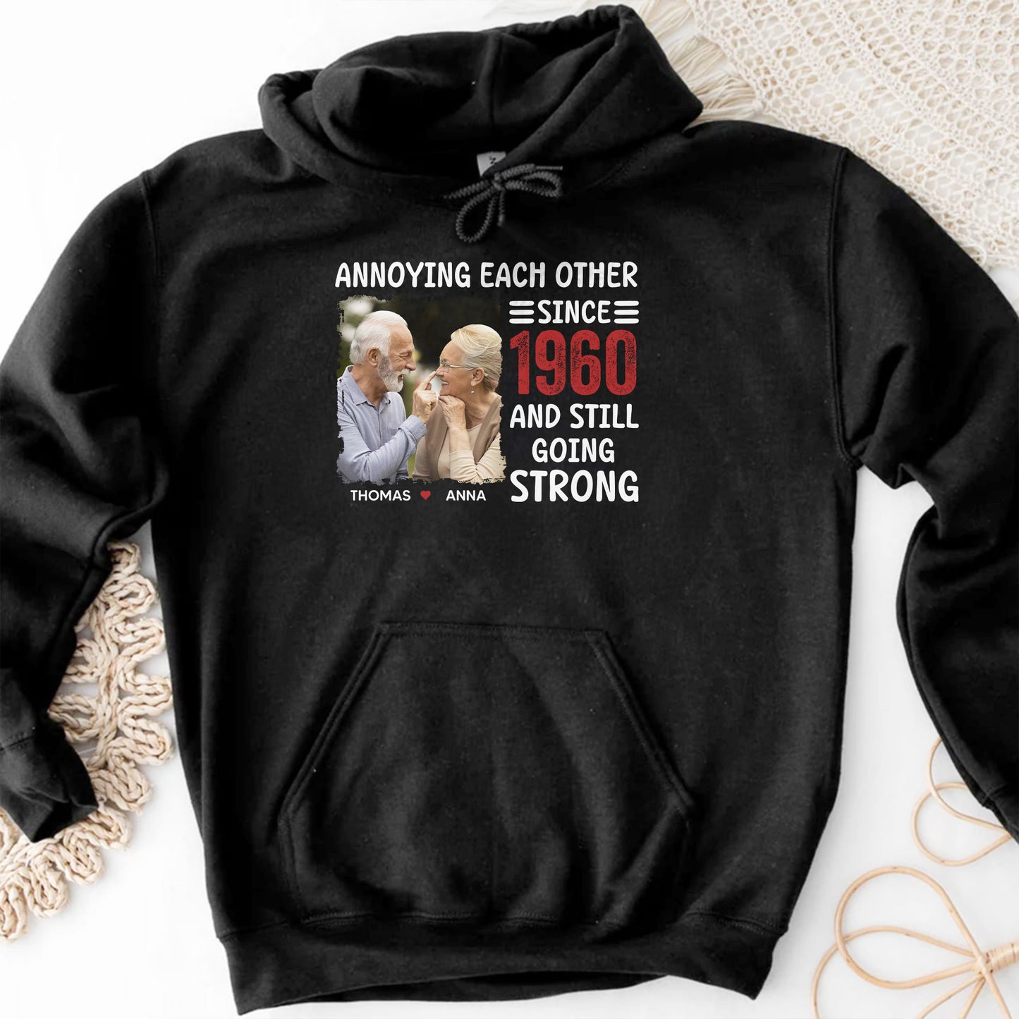 Annoying Each Other Since 1960 And Still Going Strong, Elderly Couple and Heart