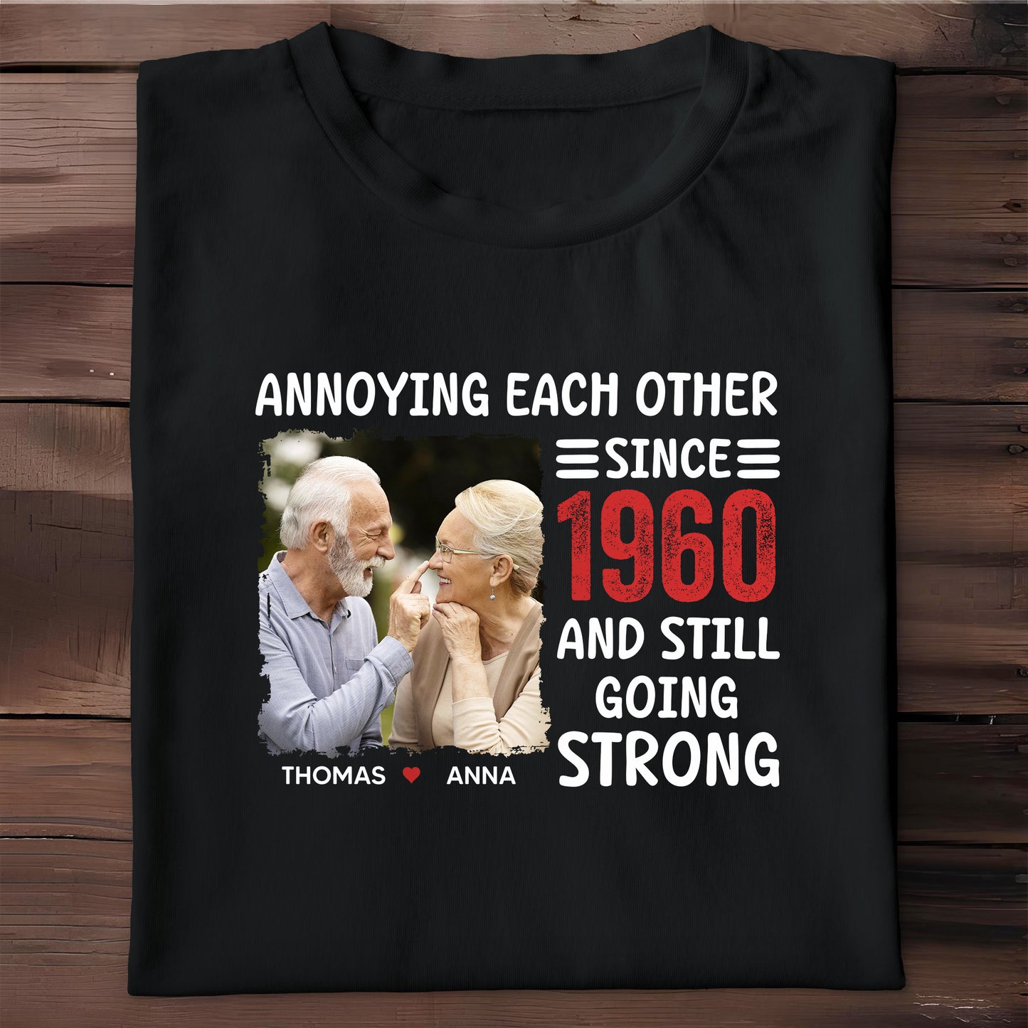 Annoying Each Other Since 1960 And Still Going Strong, Elderly Couple and Heart