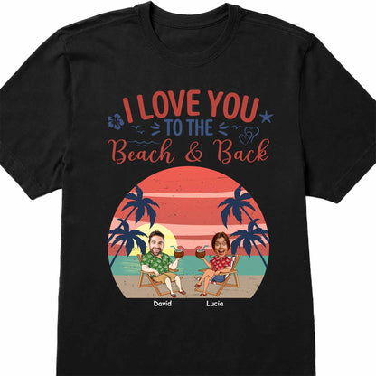 I Love You To The Beach & Back, Beach And Palm Trees