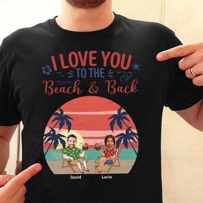 I Love You To The Beach & Back, Beach And Palm Trees