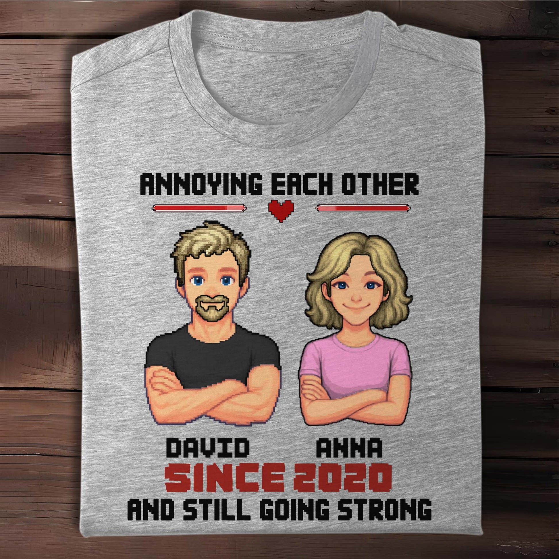 Annoying Each Other Since, Cartoon Couple