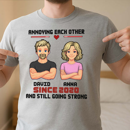 Annoying Each Other Since, Cartoon Couple